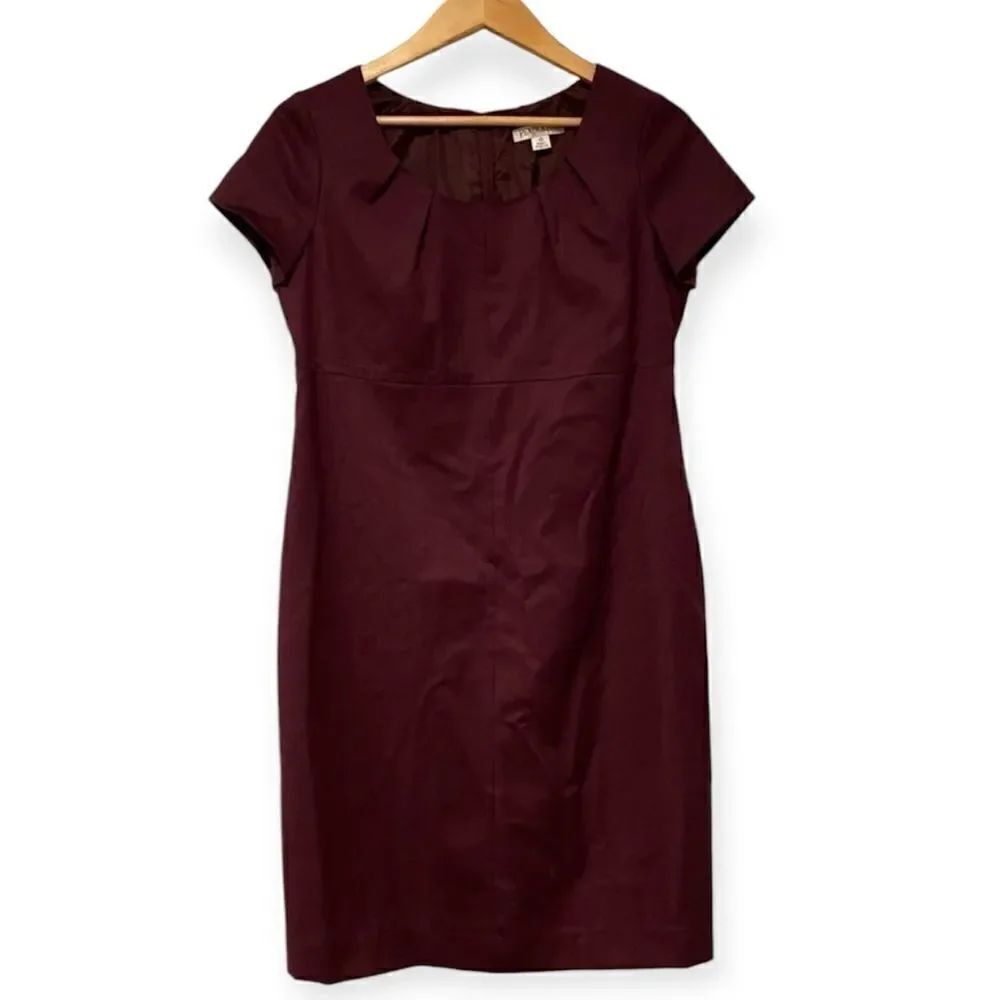 Pendleton Petite Purple Full Zip Back Casual Wool Blend Dress Size 10P
